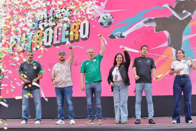 ¡Futbol mundialista llega a Morelia! Inaugura Ramírez Bedolla el Jalo Futbolero con Pantalla Gigante 