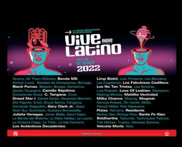 Vive Latino Regresa con Más Música, será para marzo de 2022 la realización de este importante Festival 