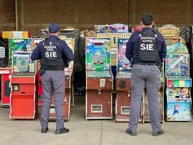 Decomisadas más de 100 máquinas tragamonedas en 2 meses: SSP 