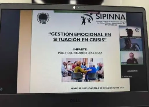 Fiscalía General capacita a docentes de Zitácuaro en materia de gestión emocional 