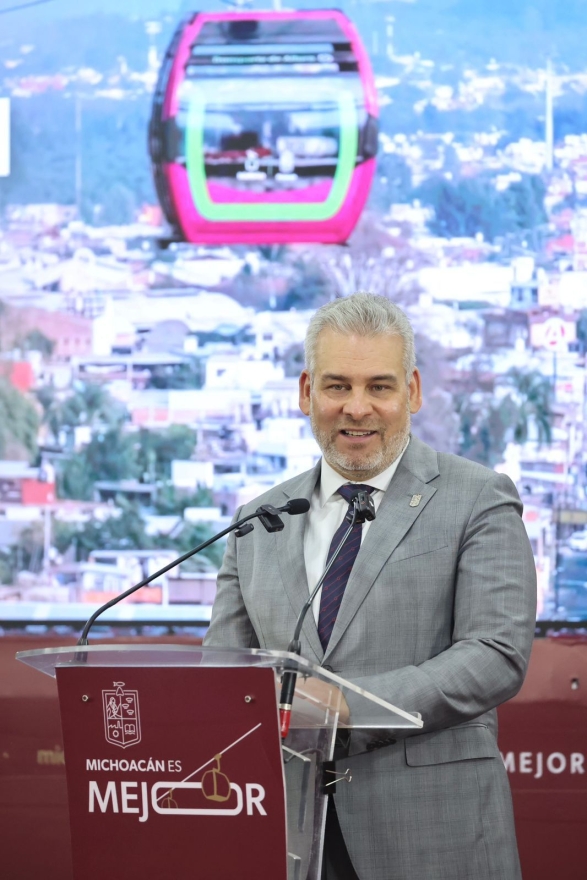 "¡Todo listo! El 18 de abril arranca el teleférico de Uruapan con seguridad de primer nivel": ARB 